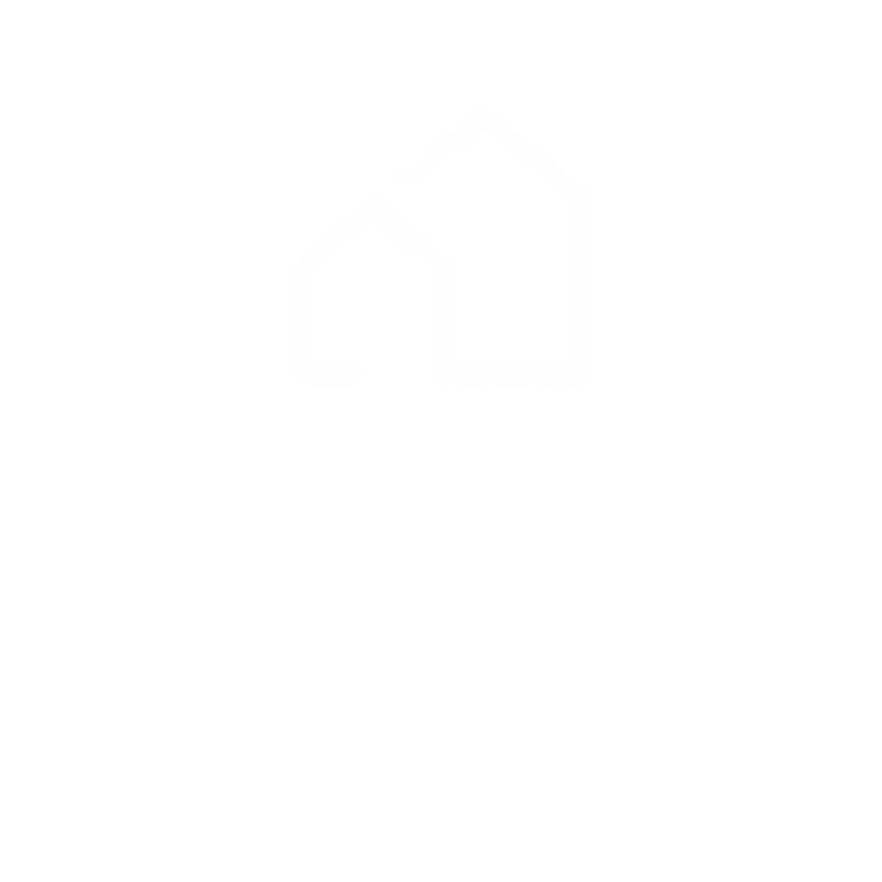 A logo for Saddleback Lodge Apartments is displayed.